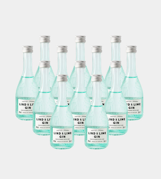 Lind & Lime Organic Gin • 12 Pack of Miniatures