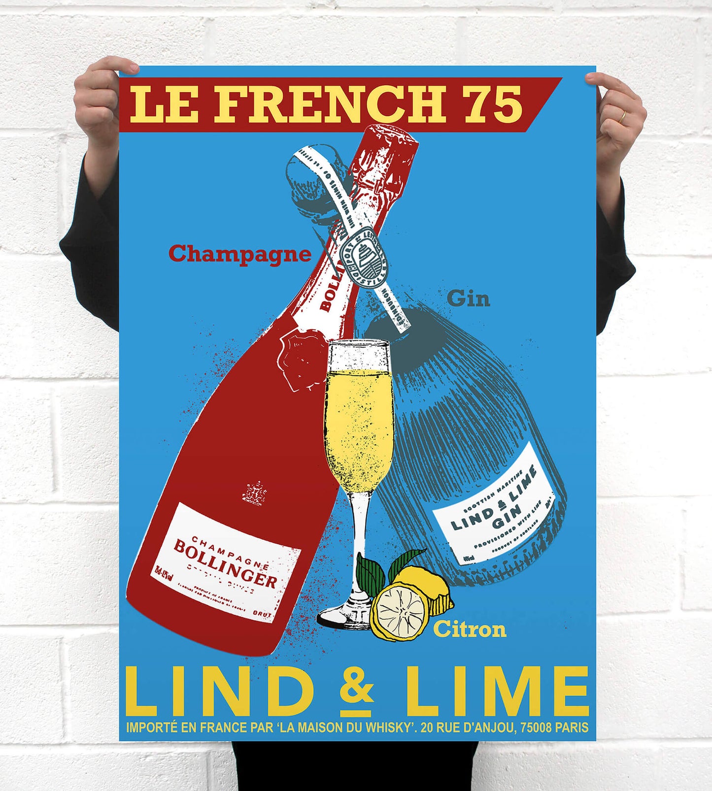 Lind & Lime • French 75 Poster • A1