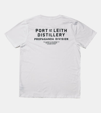 Port Of Leith Distillery • Propaganda Division • Unisex T-Shirt White