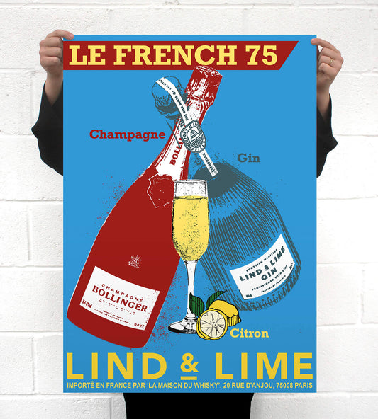 Lind & Lime • French 75 Poster • A1