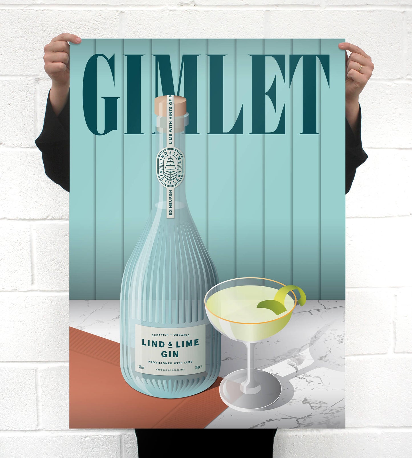 Lind & Lime • Vintage Gimlet Poster A1