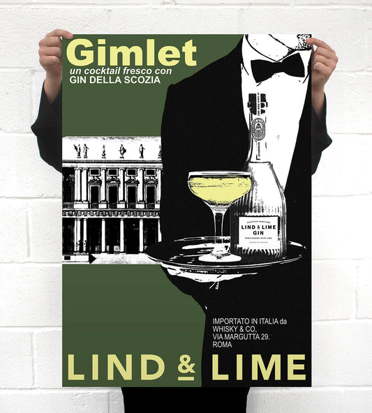 Lind & Lime • Gimlet Waiter Poster • A1