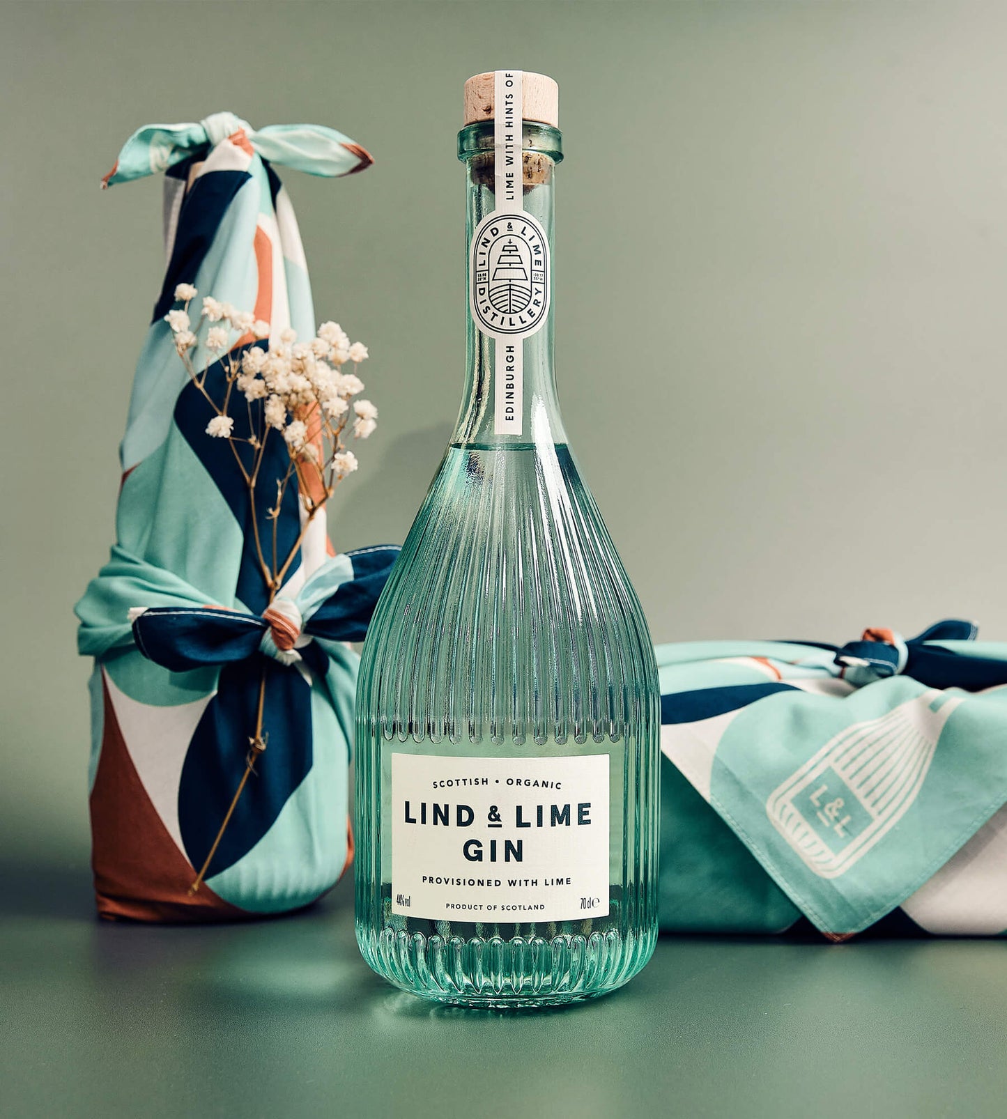 Lind & Lime • Organic Gin in Furoshiki Gift Wrap