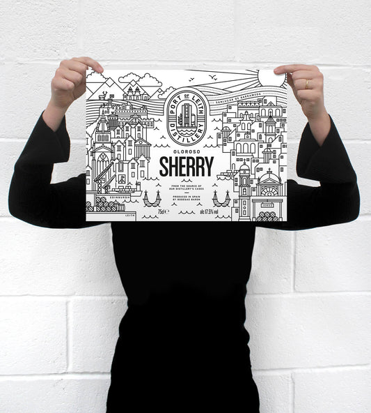 Port Of Leith Distillery • Oloroso Sherry Poster