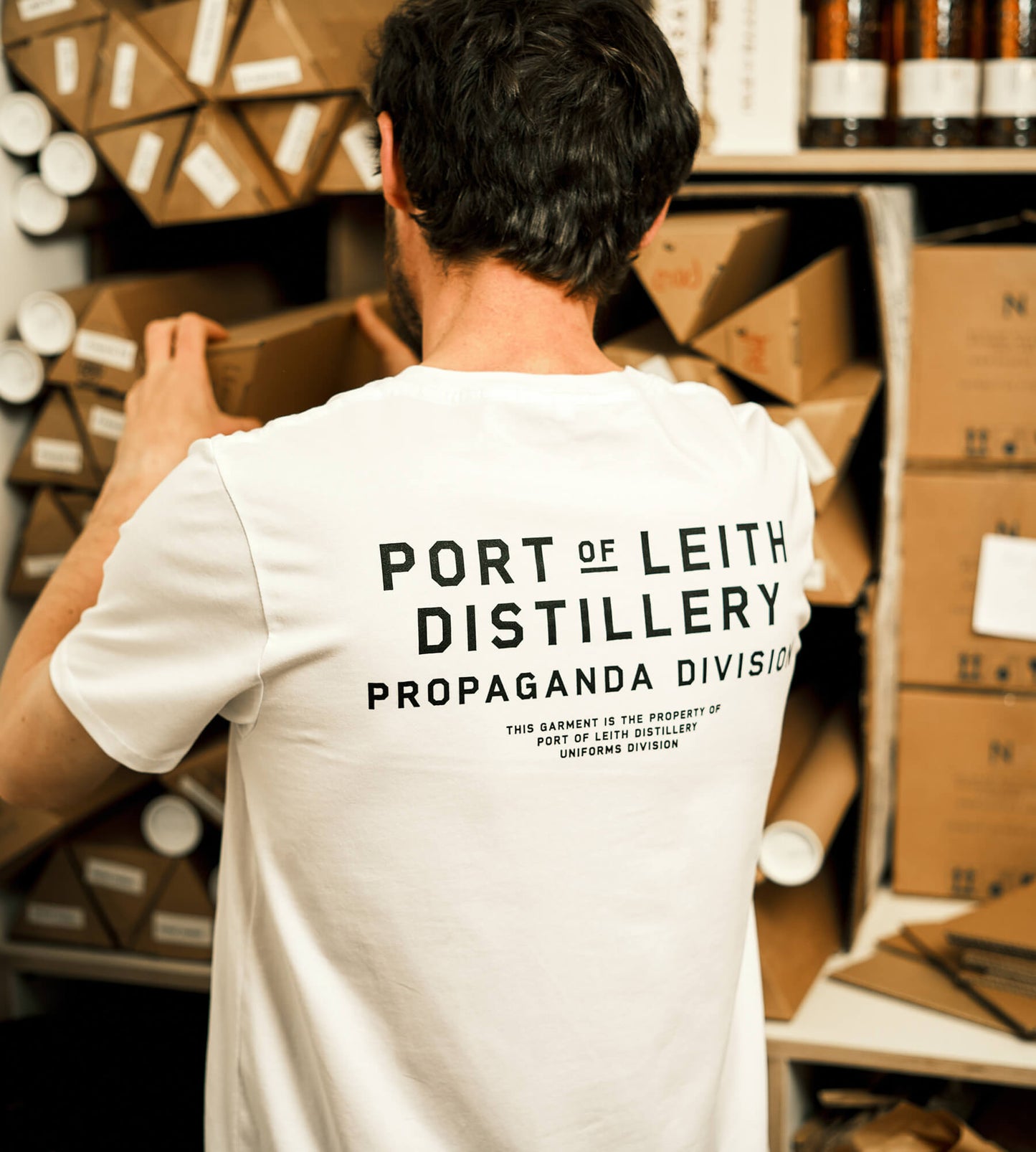 Port Of Leith Distillery • Propaganda Division • Unisex T-Shirt White