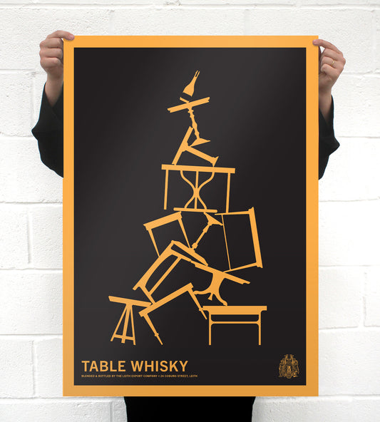 The Leith Export Co. • Table Whisky Stacked Design Poster A1