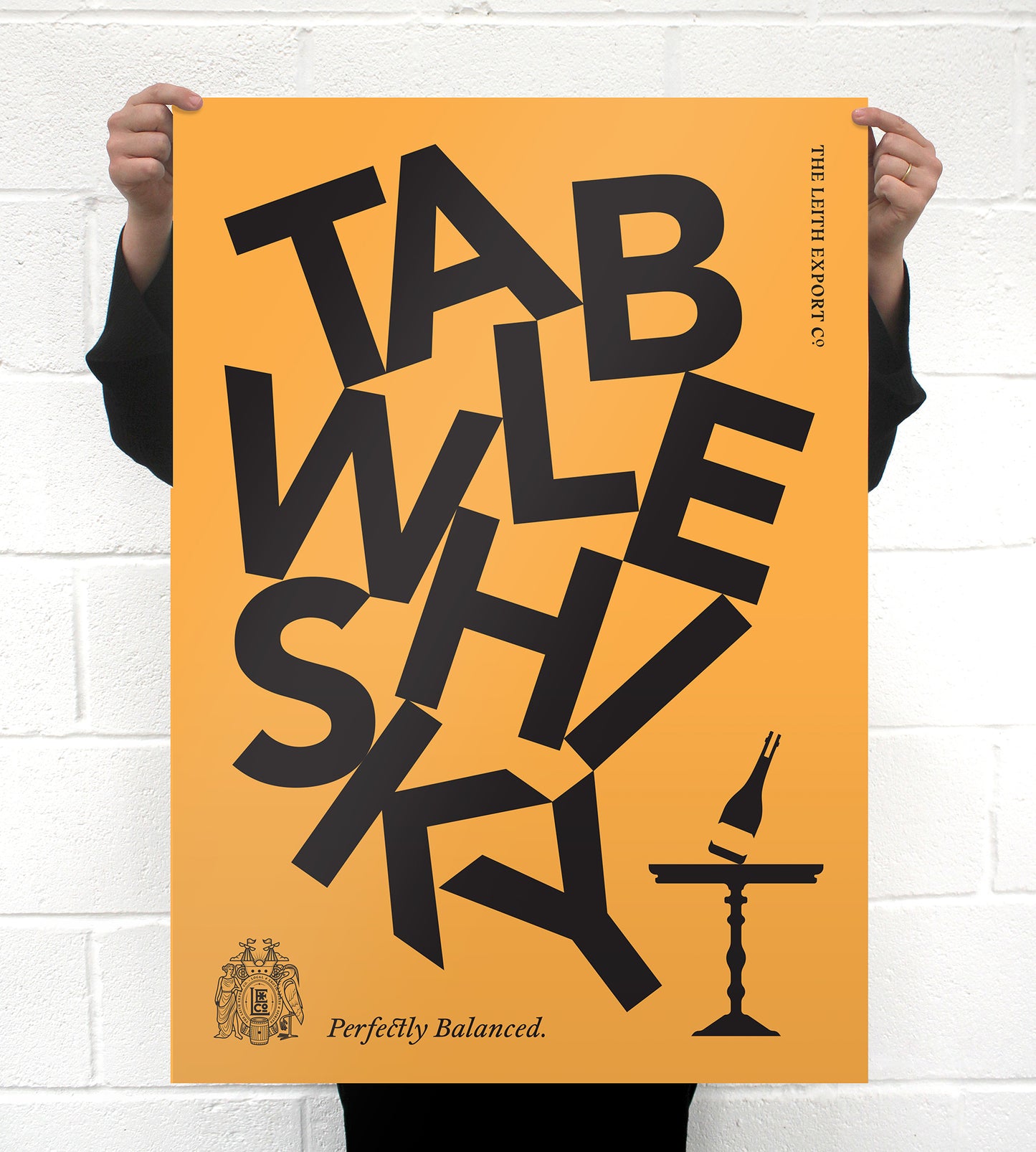 The Leith Export Co. • Table Whisky Balanced Design Poster A1